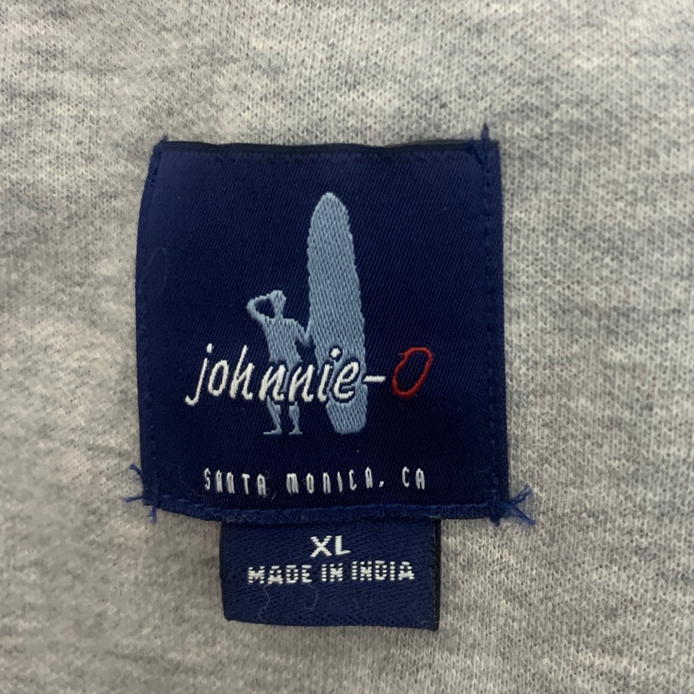 johnnie-O Men Sully 1/4 Zip Pullover Sweatshirt Red XL heathered Cotton Lyocell - Picture 6 of 11